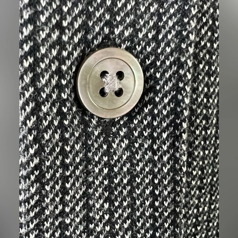 Banana Republic Cotton Textured Weave Pattern Long Sleeve Button Down